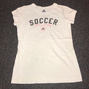 Adidas girls soccer tee